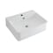 Lavabo Bagno da Appoggio in Ceramica Rettangolare 520x420mm - Exton