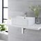 Lavabo Bagno da Appoggio in Ceramica Rettangolare 520x420mm - Exton