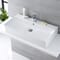 Lavabo Bagno Sospeso in Ceramica Rettangolare 800x415mm - Exton