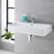 Lavabo Bagno Sospeso in Ceramica Rettangolare 800x415mm - Exton