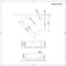 Lavabo Bagno Sospeso in Ceramica Angolare 460x320mm - Belstone