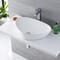 Lavabo da Appoggio Moderno - Bianco - con Miscelatore Alto - 590 mm x 390 mm - Razor