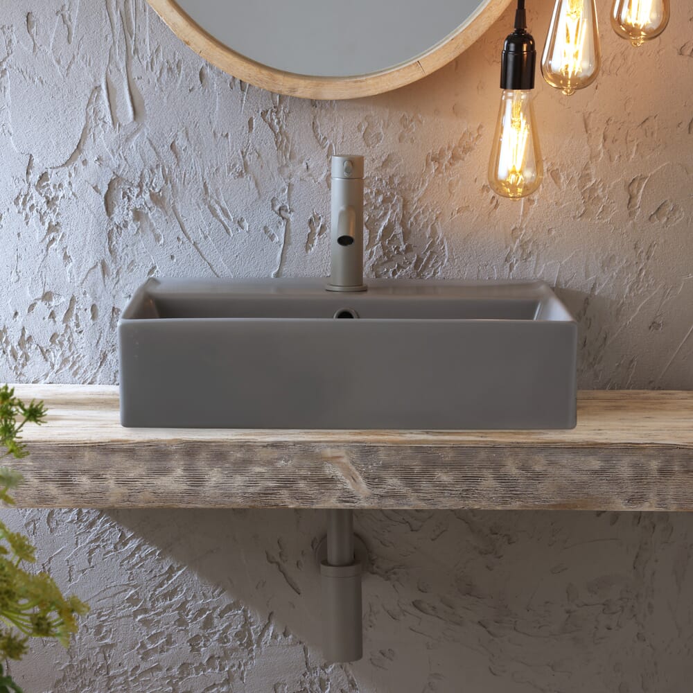 Lavabo d'Appoggio Rettangolare - 500mm x 350mm (1 Foro per la Rubinetteria) - Scelta di Finiture - Elements