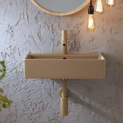 Lavabo Sospeso Rettangolare - 500mm x 350mm (1 Foro per la Rubinetteria) - Scelta di Finiture - Elements