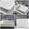 Lavabo Rettangolare da Appoggio Effetto Terrazzo - 505mm x 370mm (Senza foro per la Rubinetteria) - Alswear