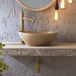 Lavabo d'Appoggio Ovale - 405mm x 330mm (Senza Fori per la Rubinetteria) - Scelta di Finiture - Elements