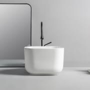 Lavabo d'Appoggio Quadrato - 370mm x 370mm (Senza Fori per la Rubinetteria) - Beckett