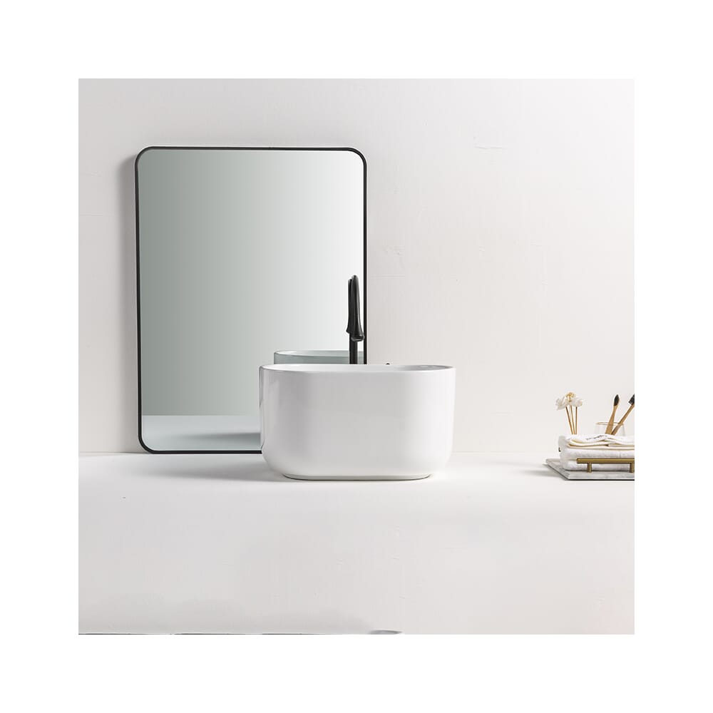 Lavabo d'Appoggio Ovale - 460mm x 350mm (Senza Fori per la Rubinetteria) - Hemsby