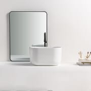 Lavabo d'Appoggio Ovale - 460mm x 350mm (Senza Fori per la Rubinetteria) - Hemsby