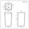 Lavabo Moderno Freestanding - 405mm x 500mm (1 foro per la Rubinetteria) - Sandford