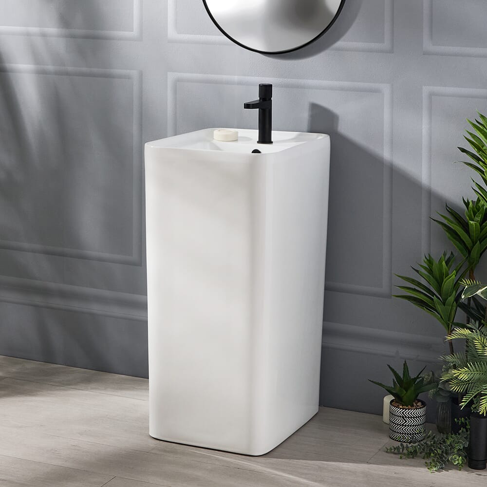 Lavabo Moderno Freestanding - 405mm x 500mm (1 foro per la Rubinetteria) - Sandford