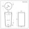 Lavabo Moderno Freestanding - 460mm x 445mm (Senza foro per la Rubinetteria) - Alswear