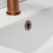 Lavabo Moderno Sospeso Bianco - Scelta di Misure a Anello per Troppopieno Anello di Troppopieno Distintos Acabados - Halwell