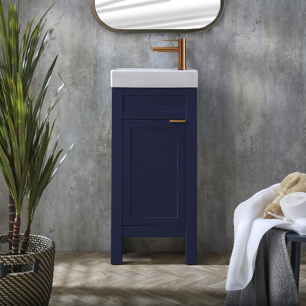 Mobile Bagno da 400mm con Lavabo - Scelta della Finitura e Maniglie - Warwick