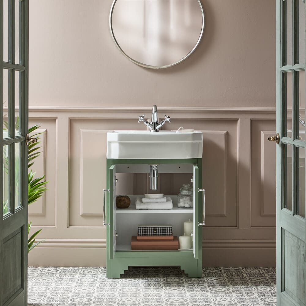 Mobile Bagno da 564mm con Lavabo - Scelta di Finiture e Maniglie - Thornton