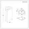 Mobile Bagno Moderno Angolare 450mm - Scelta di Finitura e Maniglie Mobile Bagno Moderno Angolare 450mm - Edge