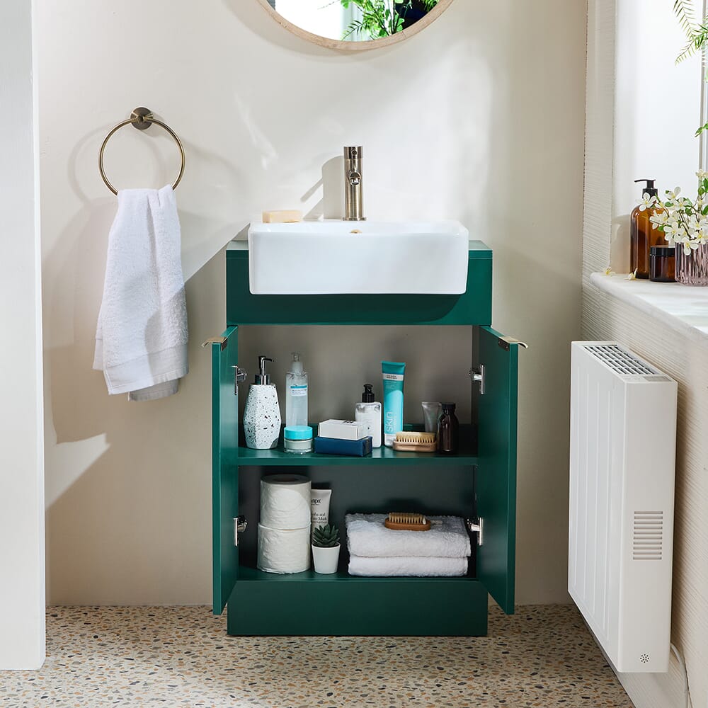 Mobile Bagno da 550mm con Lavabo - Scelta della Finitura e Maniglie - Cluo