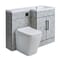 Set Bagno da 1105mm completo di Mobile con Lavabo e Mobile con Sanitario WC Milton - Scelta di Finiture, Maniglie e Opzioni con Design a Destra/Sinistra - Cluo