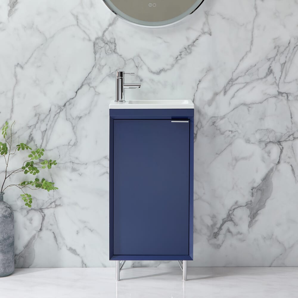 Mobile Bagno 400mm con Lavabo - Scelta di Finitura e Maniglie - Edge