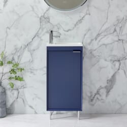 Mobile Bagno 400mm con Lavabo - Scelta di Finitura e Maniglie - Edge