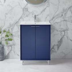 Mobile Bagno 610mm con Lavabo - Scelta di Finitura e Maniglie - Edge