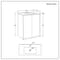 Mobile Bagno Sospeso 800mm con Lavabo - Scelta di Finitura e Maniglie - Edge