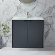 Mobile Bagno Sospeso 800mm con Lavabo - Scelta di Finitura e Maniglie - Edge