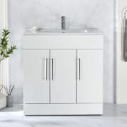 Mobile Bagno da 810mm con Lavabo - Scelta della Finitura e Maniglie - Cluo