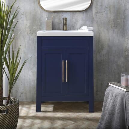 Mobile Bagno da 600mm con Lavabo - Scelta della Finitura e Maniglie - Warwick