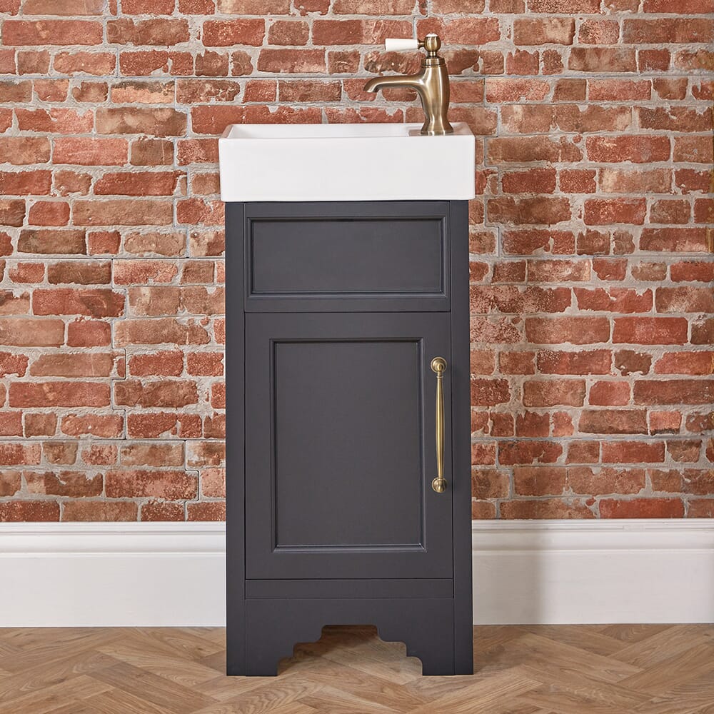 Mobile Bagno Tradizionale da 400mm con Lavabo - Scelta di Finiture e Maniglia - Thornton