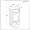 Mobile Bagno Tradizionale da 400mm con Lavabo - Scelta di Finiture e Maniglia - Thornton