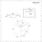Mobile Bagno Sospeso da 600mm in Rovere Scuro con Lavabo Integrato, Mobile WC, Sanitario, Mobiletti Murali e Specchio (con LED Opzionali) - Hoxton