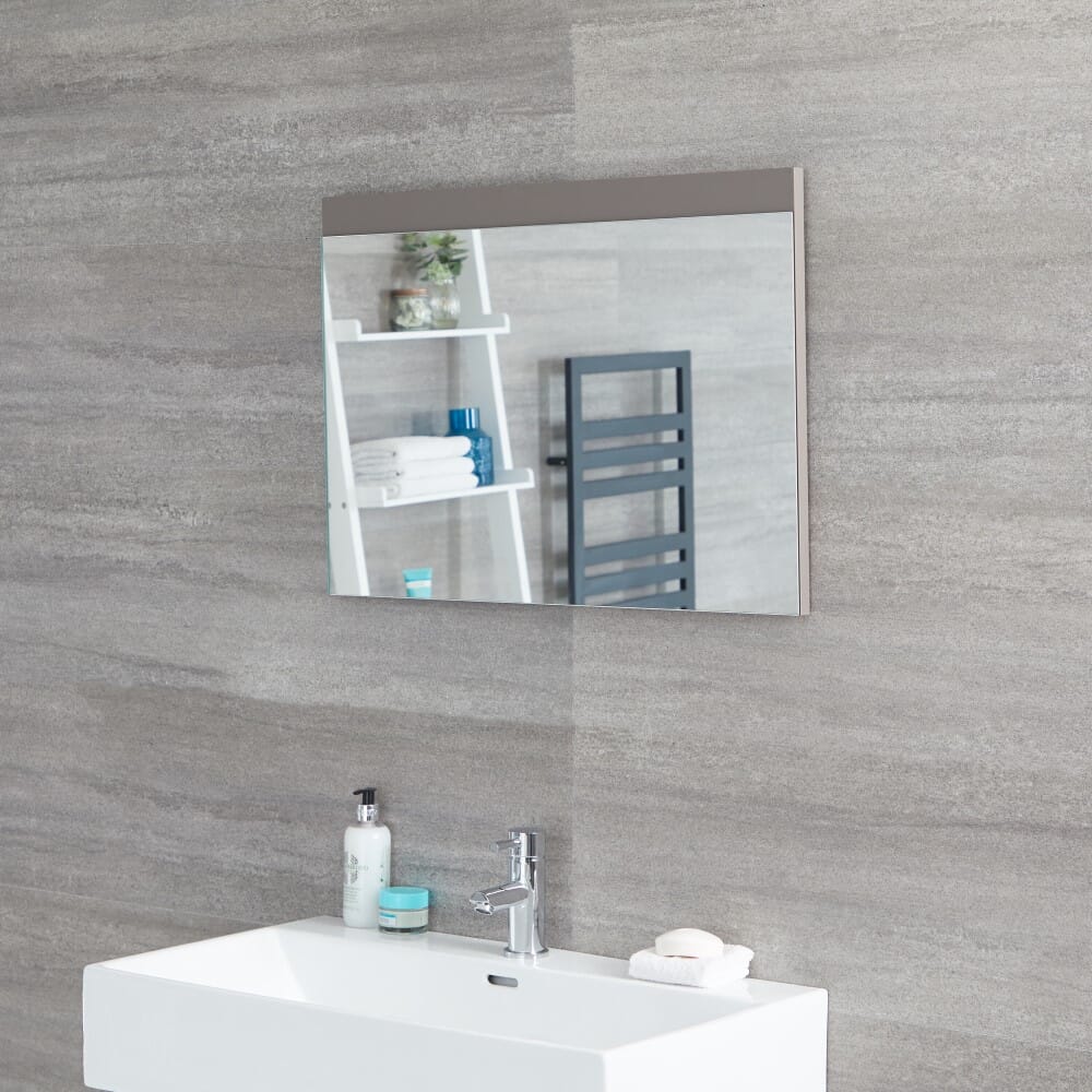 Mobile Bagno Sospeso da 1200mm Grigio con 2 x Lavabi (con LED Opzionali) -  Newington