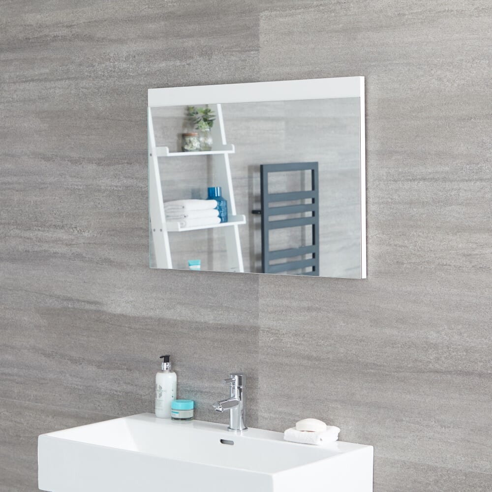 Specchio Bagno Murale 500x700mm Colore Bianco Opaco - Newington