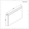 Specchio Bagno Murale 500x700mm Colore Bianco Opaco - Newington