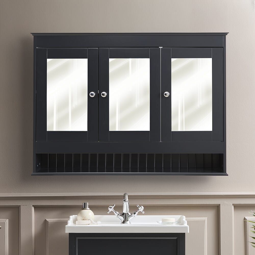Armadietto a Specchio Tradizionale - 1050mm x 750mm - Scelta della Finiture e Maniglie - Thornton