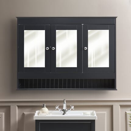 Armadietto a Specchio Tradizionale - 1050mm x 750mm - Scelta della Finiture e Maniglie - Thornton