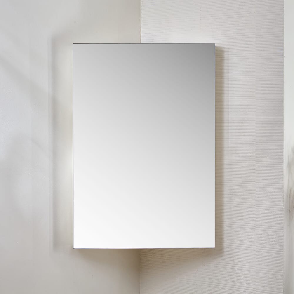 Mobiletto a Specchio Angolare da 450mm x 650mm - Scelta di Finiture - Cluo