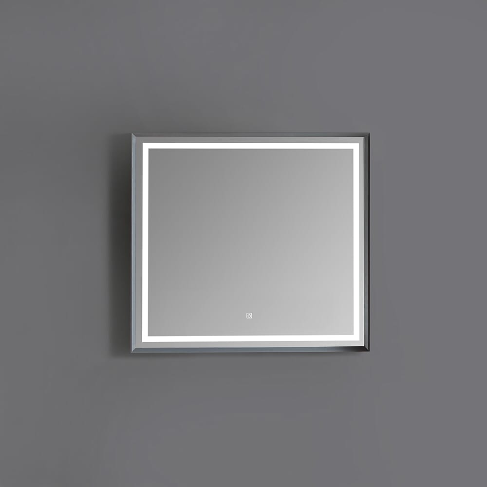 Mobile Bagno - Moderno - Resistente all'Acqua - con Specchio a LED - 750mm x 700mm - Scelta di Finiture - Bromley