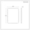 Specchio Nero a Parete - 600mm x 800mm - Arne
