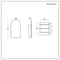 Armadietto a Specchio ad Arco - 400mm x 750mm - Ava