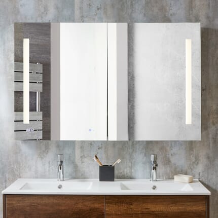 Armadietto a Specchio con Illuminazione a LED - 1200mm x 750mm - Alba