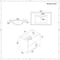 Mobile Bagno Sospeso da 800mm in Rovere Chiaro con Lavabo Integrato, Mobile WC, Sanitario, Mobiletti Murali e Specchio (con LED Opzionali) - Hoxton