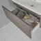Mobile Bagno Sospeso da 800mm Grigio con Lavabo Integrato (con LED Opzionali) - Newington