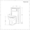 Mobile Bagno Tradizionale Grigio Chiaro da 600mm con Lavabo e Mobile WC con Sanitario Filo Parete Richmond - Scelta delle Maniglie - Warwick