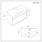 Mobile Lavabo Sospeso - Moderno - Resistente all'Acqua 810mm - Completo di Lavabo - Scelta di Finiture - Bromley