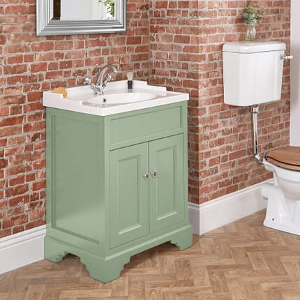 Mobile Bagno da 635mm con Lavabo - Scelta della Finitura e Maniglie - Thornton