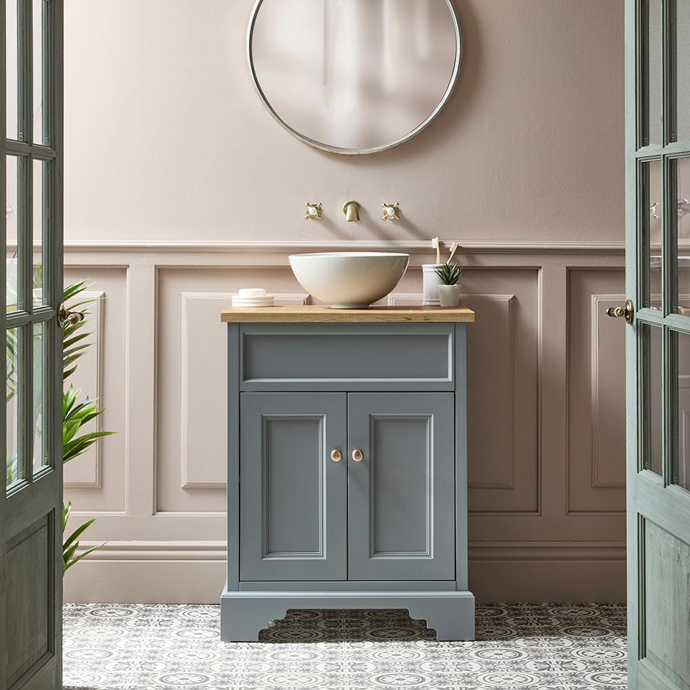 Mobile Bagno da 645mm - Scelta di Finitura, Lavabo e Maniglie - Thornton