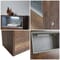 Mobile WC per Stanza da Bagno 1150mm Colore Rovere Scuro Design Aperto - Hoxton
