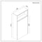 Mobile WC per Stanza da Bagno 1150mm Colore Rovere Chiaro Design Aperto - Hoxton